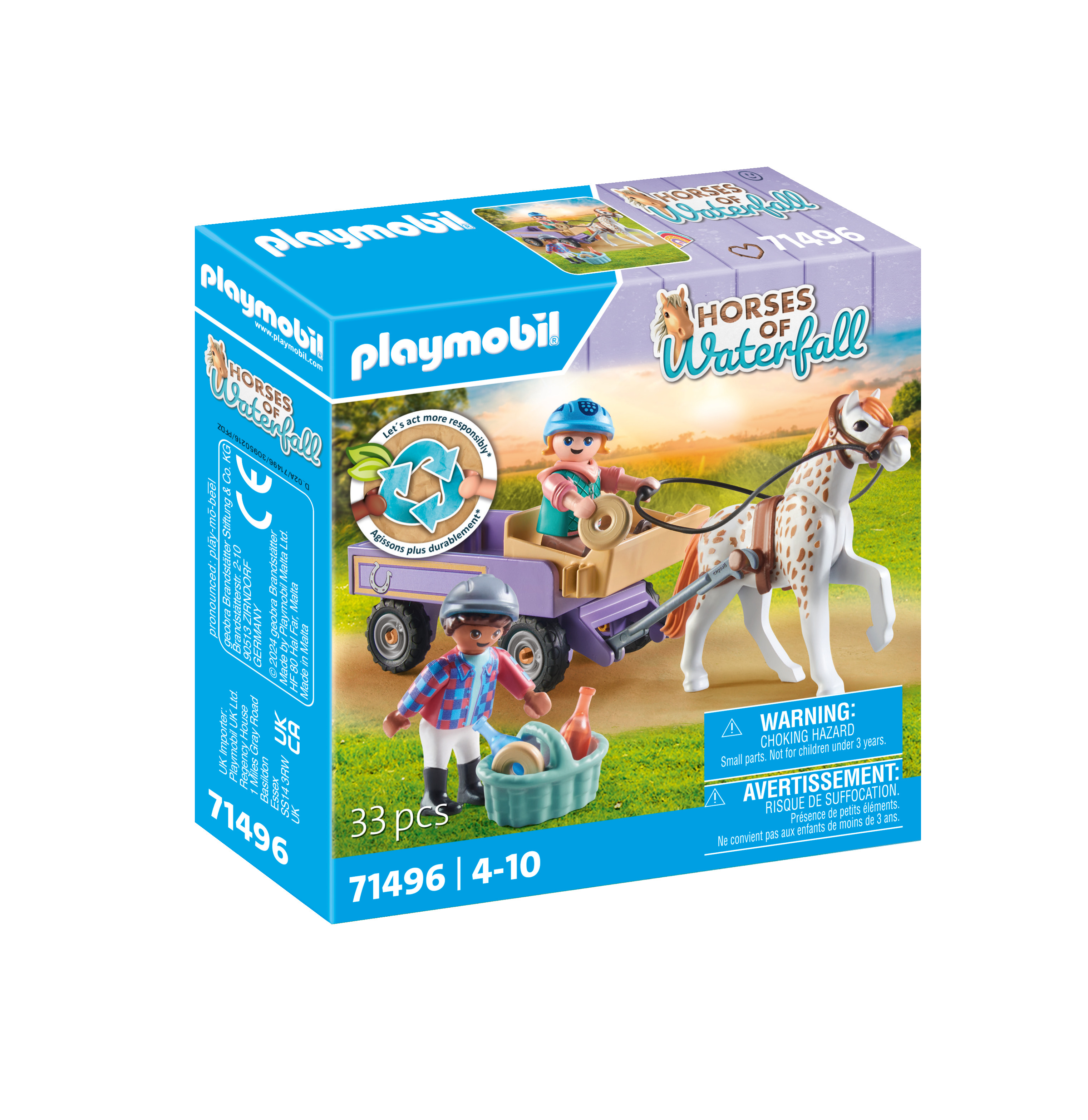 PLAYMOBIL Horses of Waterfall Ponykutsche 33 Teile Mehrfarbig