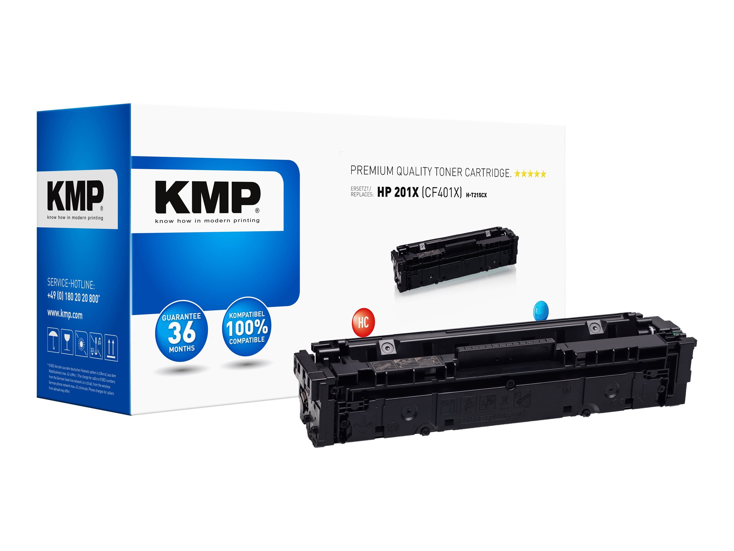 KMP H-T215CX Tonerpatrone Cyan
