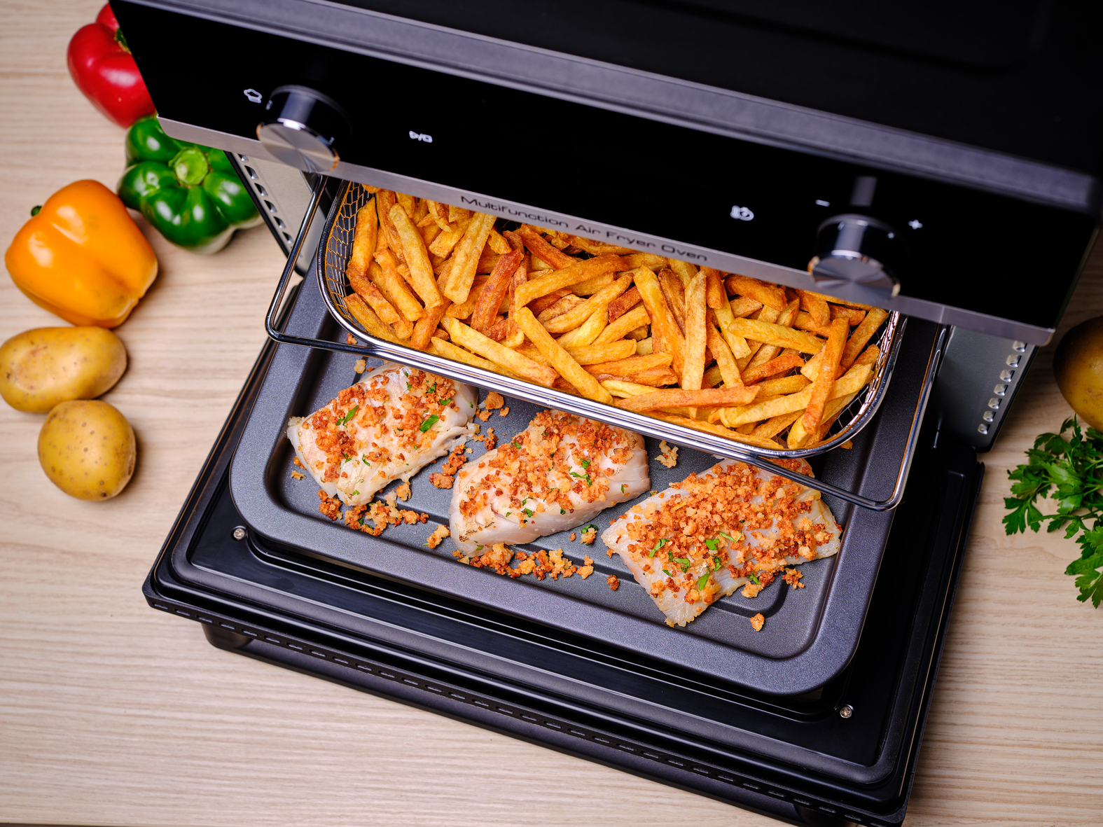 Tefal Easy Fry Air Fryer Oven FW605810 20L Schwarz/Silber