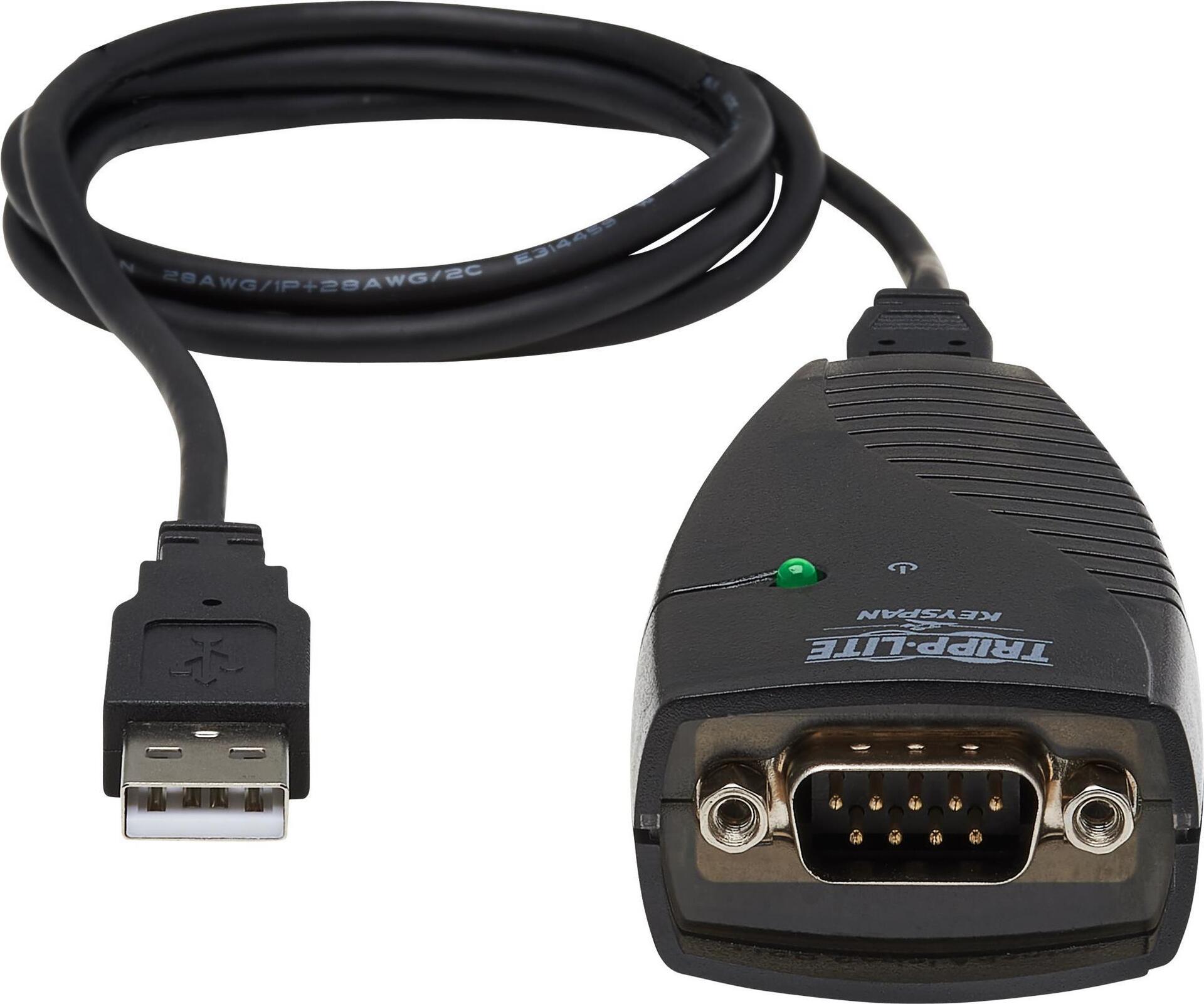 Keyspan USA-19HS Serieller Adapter USB-A auf DB9 RS232 0,91 m Schwarz