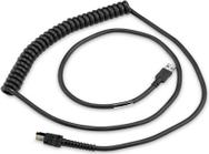 ZEBRA CABLE - SHIELDED USB: SERIES A CONNECTOR 9FT. COILED (CBA-U66-C09ZAR)