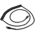 ZEBRA CABLE - SHIELDED USB: SERIES A CONNECTOR 9FT. COILED (CBA-U66-C09ZAR)