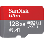 SanDisk Ultra Flash-Speicherkarte (microSDXC-an-SD-Adapter inbegriffen) (SDSQUAB-128G-GN6MA)