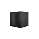 Lanberg WF01-6612-10B Rack 12U Wandmontiertes Regal Schwarz (WF01-6612-10B)