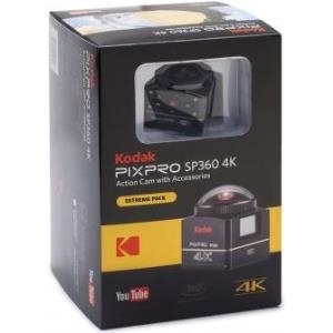 Kodak PIXPRO SP360 4K Extreme Pack Actionsport-Kamera 12,76 MP Full HD CMOS 25,4 / 2,33 mm (1 / 2.33") WLAN 102 g (4K-BK8)
