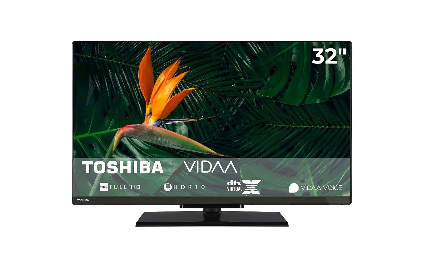 Toshiba 32LV3F63DA 32" Full HD Smart-TV VIDAA Direct LED HDR Schwarz 80 cm