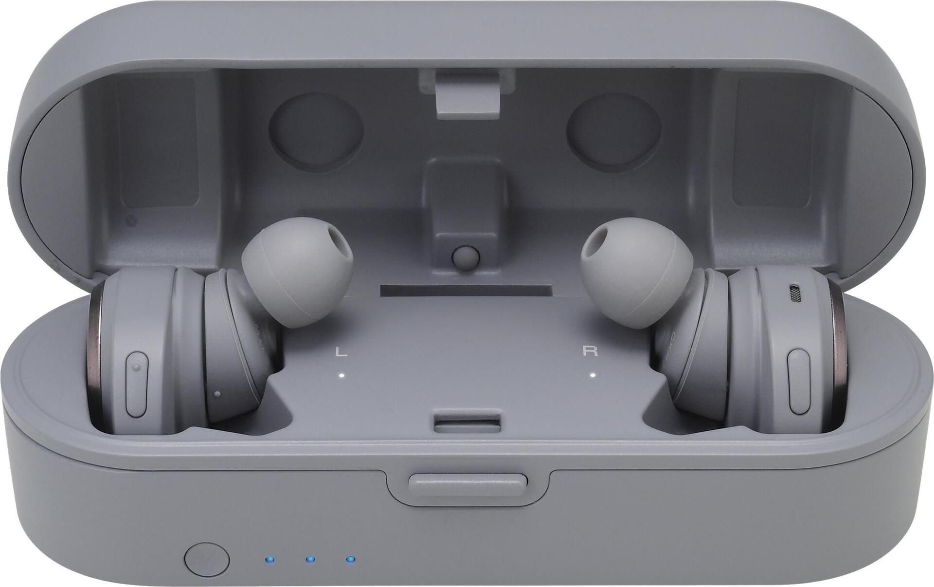 Audio-Technica ATH-CKR7TW Kopfhörer Kabellos im Ohr Anrufe/Musik Mikro-USB Bluetooth Grau (ATH-CKR7TWGY)