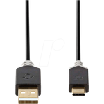 N CCBW60600AT10 - USB 2.0 Kabel Stecker Typ C> A-Stecker 1 m (CCBW60600AT10)