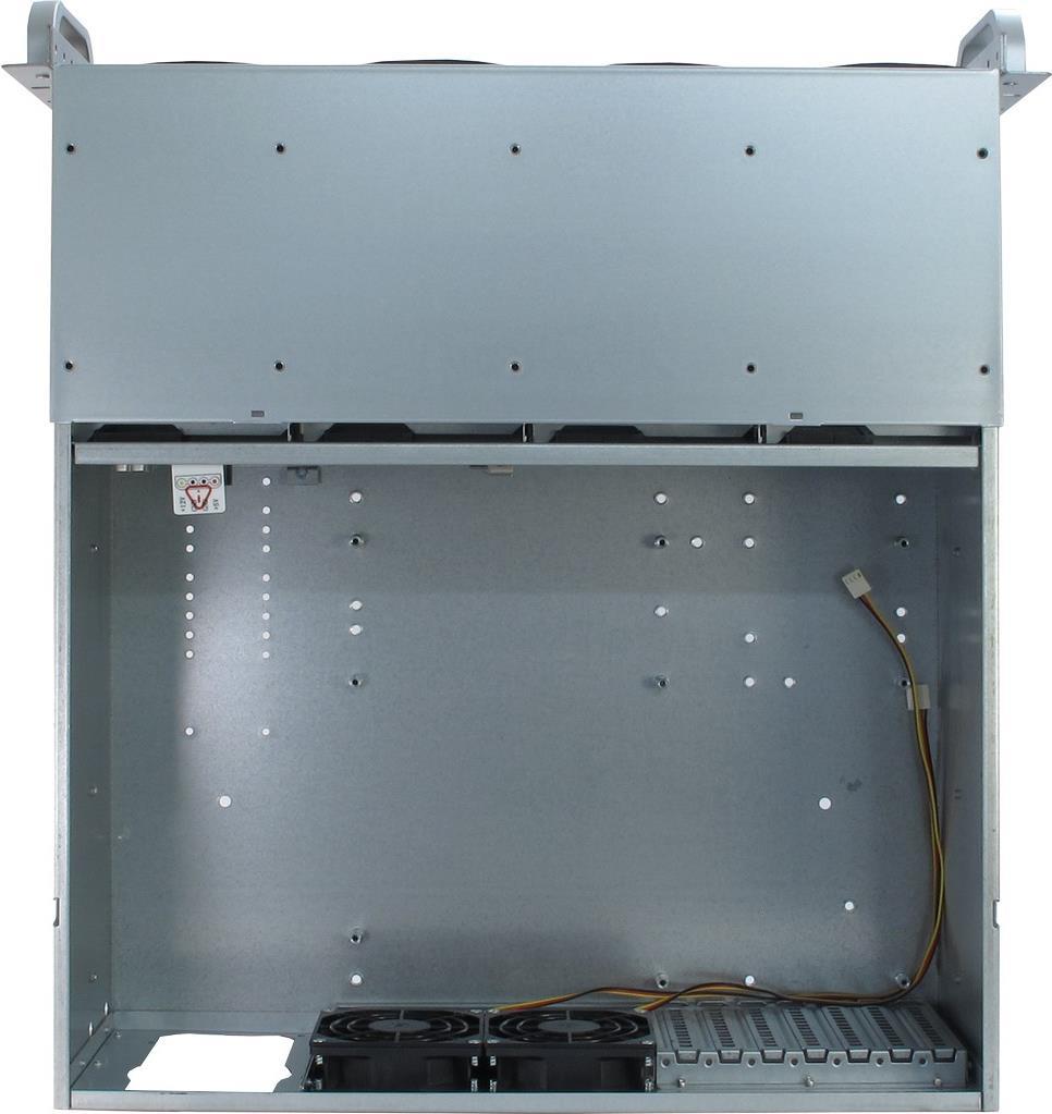 Inter-Tech IPC 4U-4408 Rack-Gehäuse 4U Schwarz, Grau