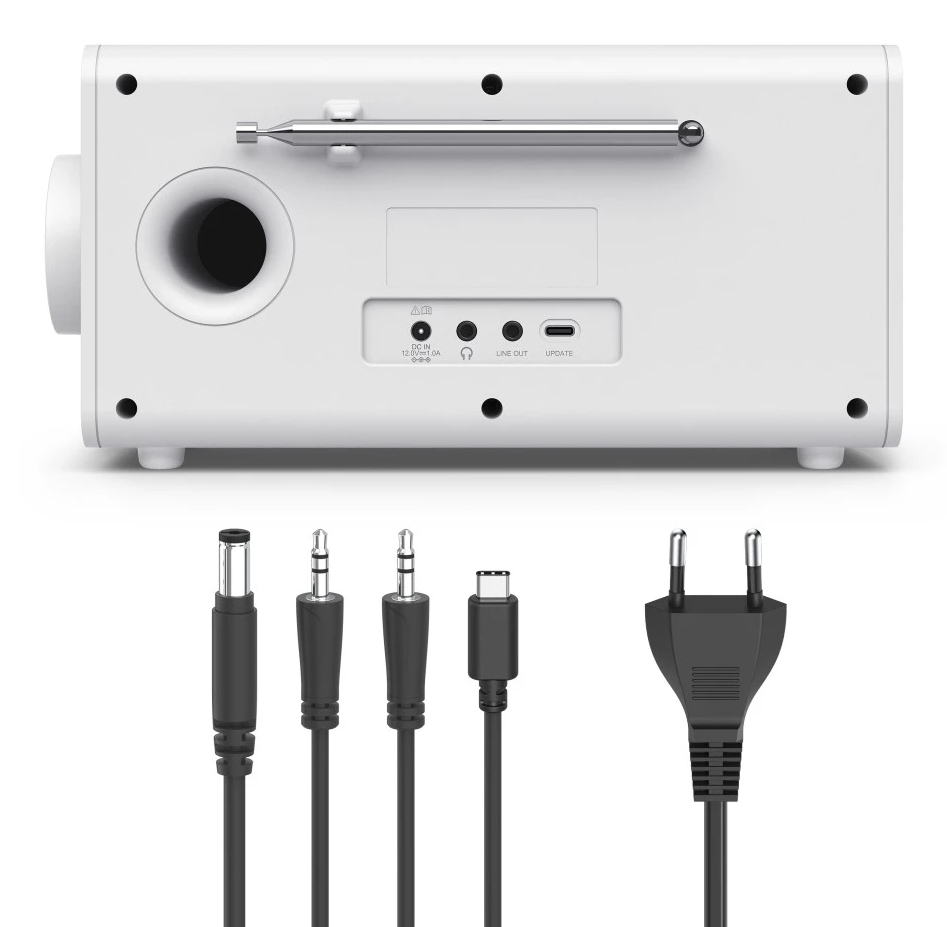 Hama Digitalradio DR1001 DAB/DAB+/FM Bluetooth 5 W Weiß