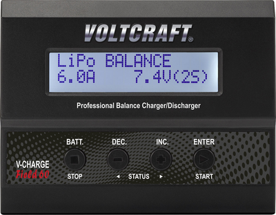 VOLTCRAFT Modellbau-Multifunktionsladegerät 12 V 6 A V-Charge 60 DC (1597950)