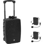 OMNITRONIC Set WAMS-10BT2 MK2 + 2x Taschensender + 2x Kopfbügelmikrofon (20001024)