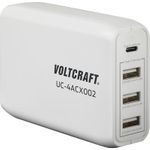 VOLTCRAFT UC-4ACX002 VC-11744745 USB-Ladegerät Steckdose Ausgangsstrom (max.) 3400 mA 4 x USB, USB-C™ Buchse (Power Delivery) (VC-11744745)