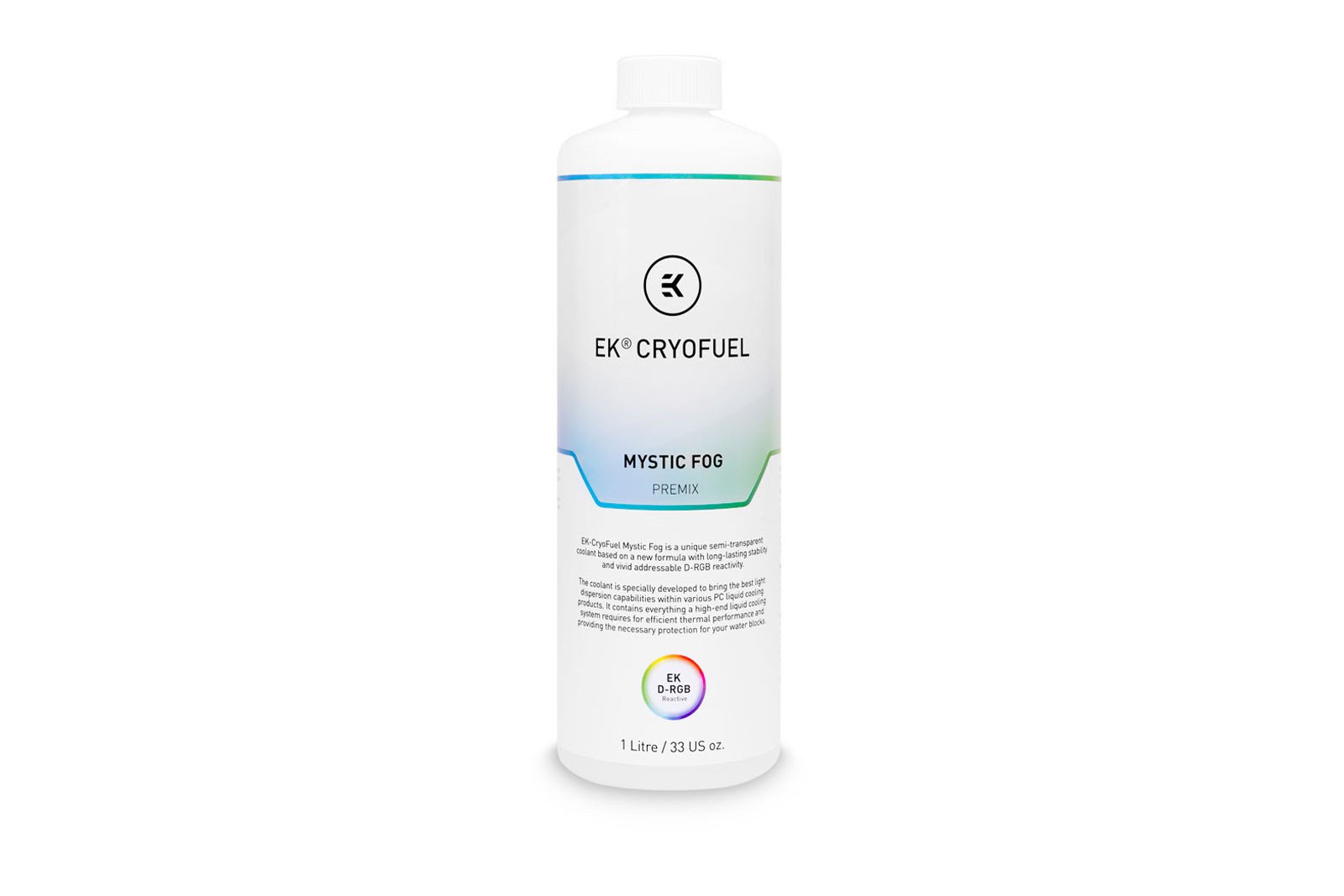 EK Water Blocks EK-CryoFuel Mystic Fog (Premix) Kühlmittel 1 l Durchscheinend, Weiß