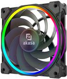 Akasa SOHO AR12, Reverse Blade Addressable-RGB Lüfter, schwarz - 120mm (AK-FN123)