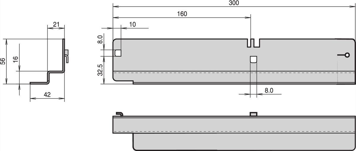 SCHROFF SLIDE RAILS 300D 40KG (1PR) (20119080)