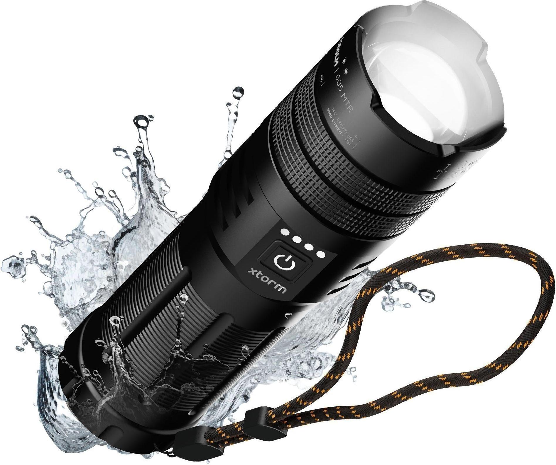 Xtorm Xtreme Series Taschenlampe & Powerbank | 10.500 mAh / 20W PD / USB-C / USB-A / IP44 | schwarz | XRF101 (XRF101)