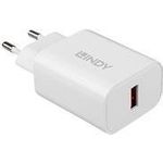 Lindy 18W USB Typ A Charger Schnelles Laden über ein USB Typ A-Kabel (73412)