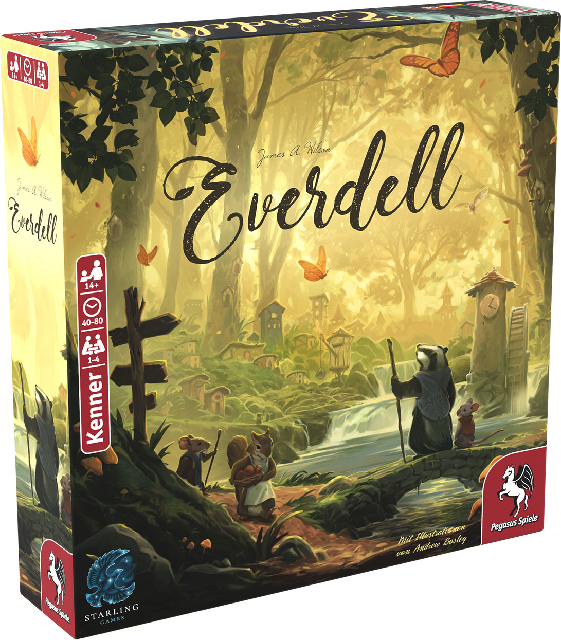 Pegasus Spiele Everdell Brettspiel Strategie 40 min 4 Spieler Deutsch