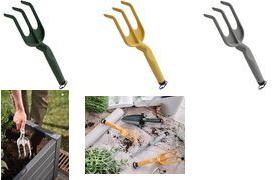 tera Garten-/Blumenharke "Gaia 03", curry robustes Pflanzwerkzeug, Blumenrechen aus - 1 Stück (06161000308)