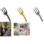 tera Garten-/Blumenharke "Gaia 03", curry robustes Pflanzwerkzeug, Blumenrechen aus - 1 Stück (06161000308)