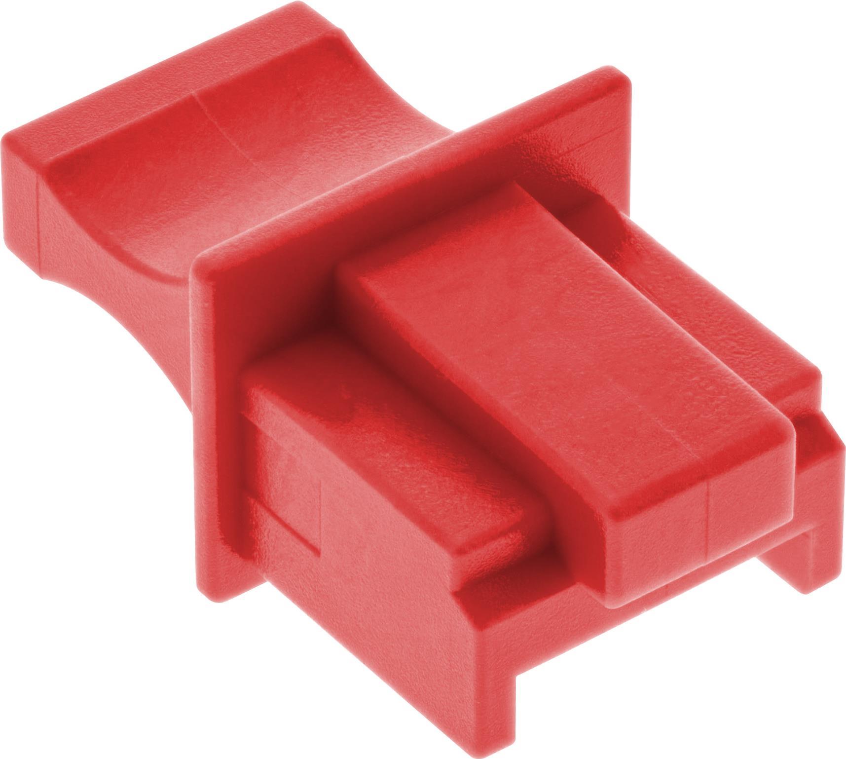 InLine® Staubschutz, für RJ45 Buchse, rot, 100er Pack (59942K)