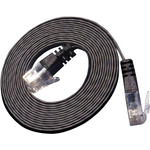 SLIM U6 15 SW - Cat.6 SLIM-Patchkabel, U/UTP, 15 m, schwarz (PKW-SLIM-KAT6 15.0 SW)