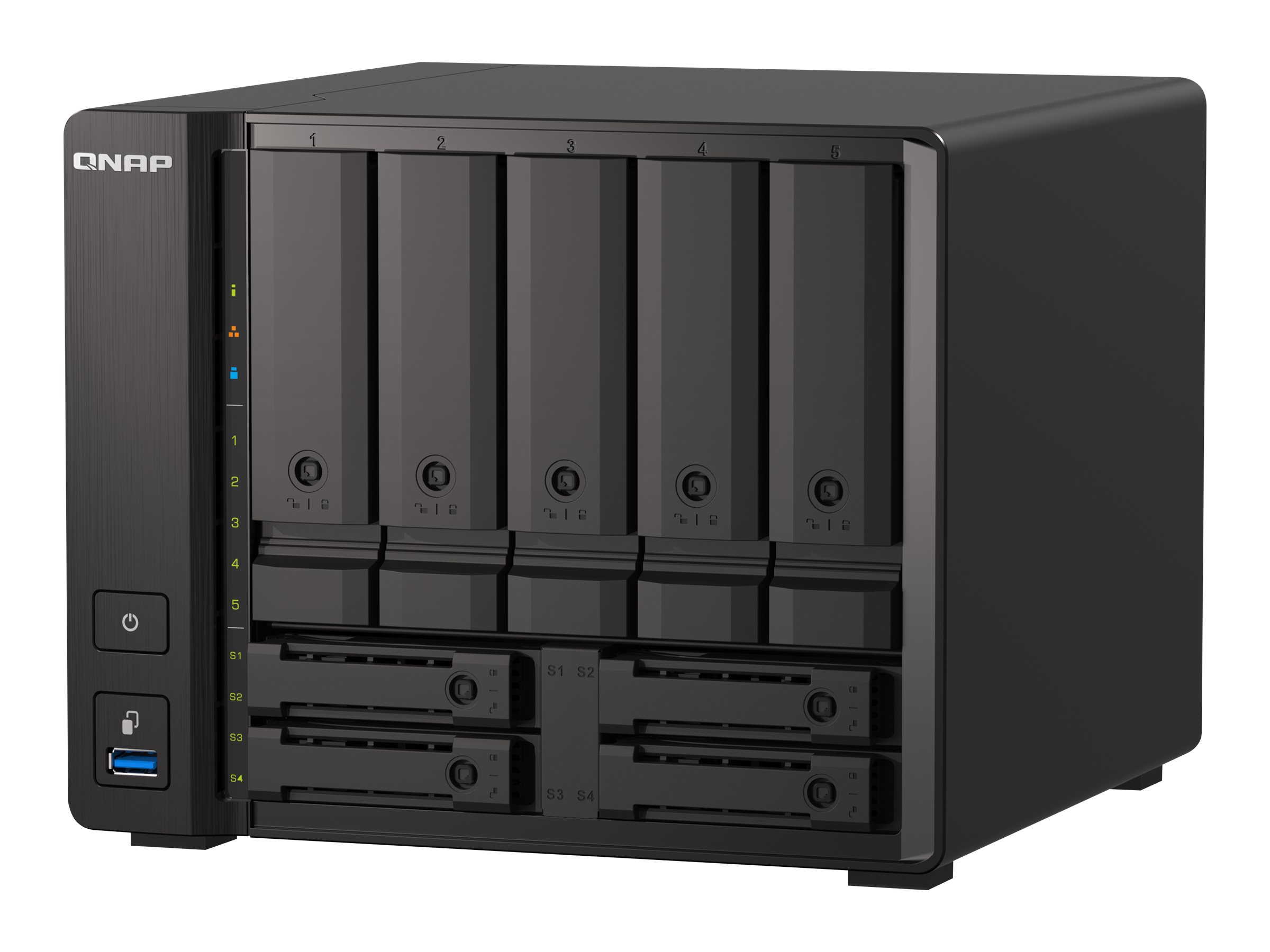 QNAP TS-H973AX-8G NAS-Server 8 GB RAM Schwarz