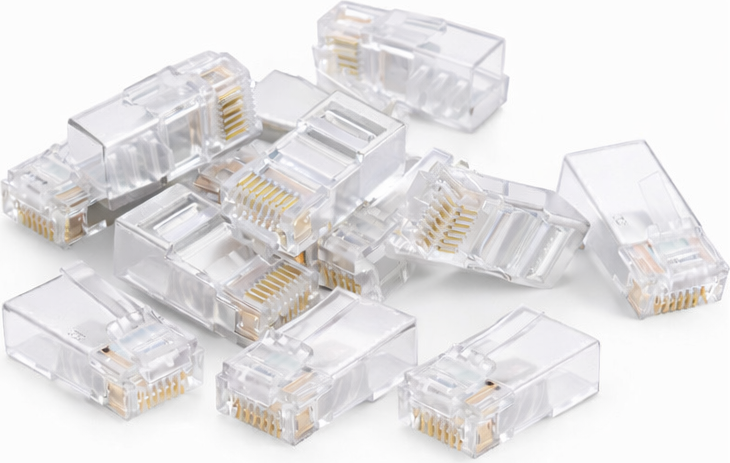 DSIT DANICOM UTP RJ45 CAT6 Pass Through Netzwerkstecker (DC-RJ45-UTP6-PT-10PCE)