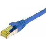 Patchkabel RJ45, CAT6A 500Mhz, 1,0m, blau, S-STP(S/FTP), TPE/LSZH(Ultraflex), AWG26, mitCat.7 Rohkabel, Synergy 21 (S217645)