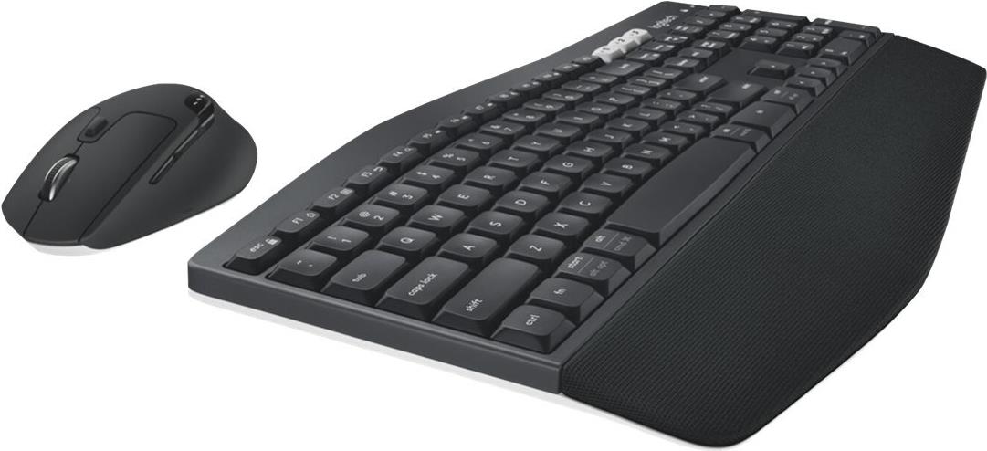 Logitech MK850 Performance Tastatur-und-Maus-Set Bluetooth 2.4 GHz Schwarz