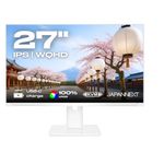 JAPANNEXT WQHD Monitor 68,6 cm (27") 2560x1440 Pixel,IPS Panel, 8 ms, 75 Hz, AMD FreeSync, HDMI, DisplayPort (JN-IPS270WQHD75F-C65W-HSP-W)