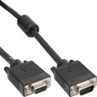 InLine® S-VGA Verlängerung, 15pol HD St/Bu, schwarz, 5m (17745B)