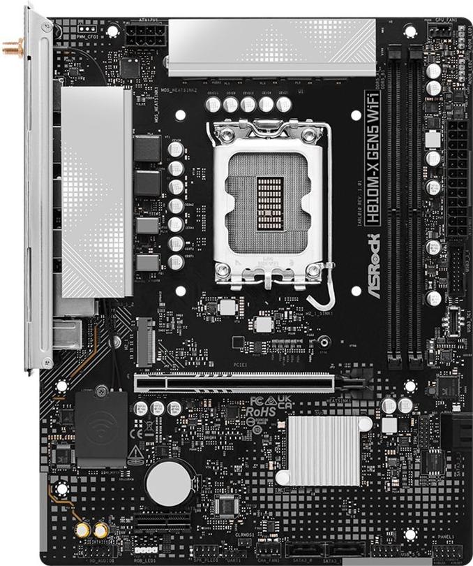 ASRock H810M-X GEN5 WIFI Mainboard micro ATX LGA1851 H810 DDR5 WiFi 6 BT