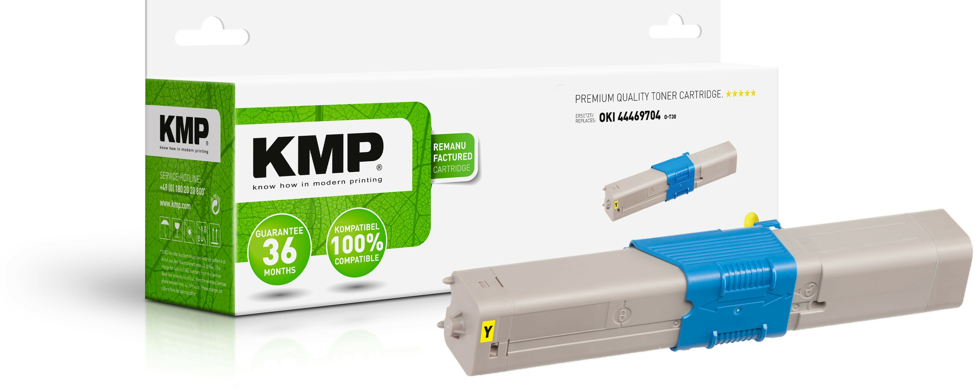 KMP O-T30 Tonerpatrone Gelb