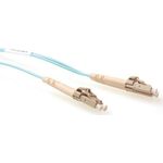 ACT 0.5 meter LSZH Multimode 50/125 OM3 fiber patch cable duplex with LC connectors. Lc-lc 50/125 om3 duplex 0.50m (RL9600)