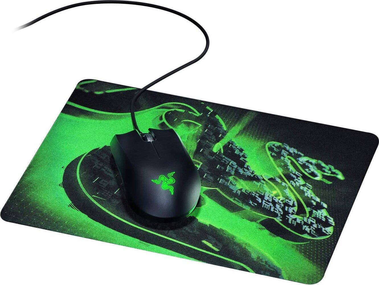 Razer Abyssus Lite Gaming Mouse + Goliathus Mobile Mousepad (Kabelgebundene Gaming-Maus mit Mauspad) (RZ83-02730100-B3M1)