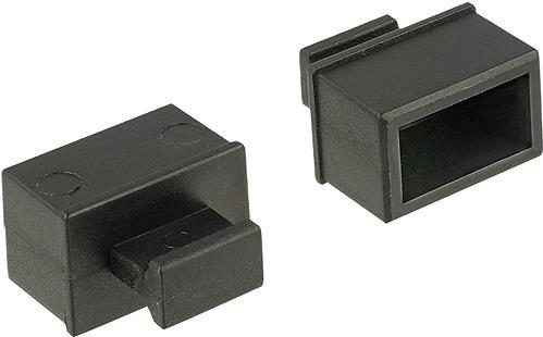 DELOCK Staubschutz für SFP Schacht mit Griff 10 Stück schwarz