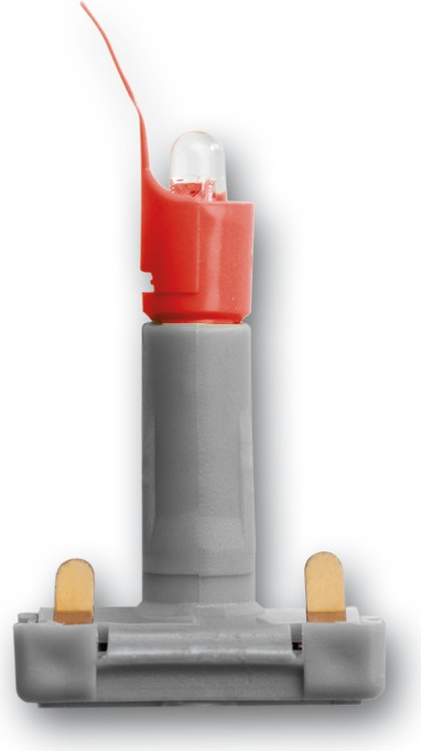 Busch-Jaeger 8380-17. Lichtfarbe: Weiß, Produktfarbe: Rot. Glühbirnenspannung: 230 V, Lampenstrom: 0,5 mA. Zertifizierung: CE (1784-0-0785)