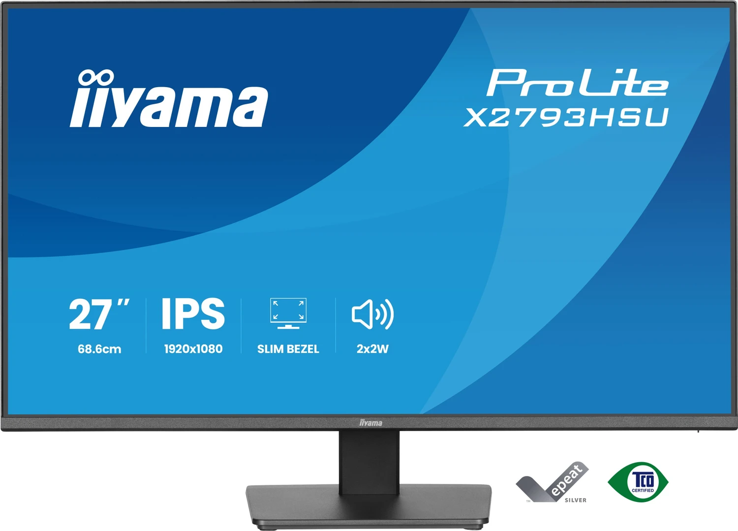 iiyama ProLite X2793HSU-B1 27" Full-HD IPS-Monitor, 120Hz, 1ms, USB-Hub, Schwarz (X2793HSU-B1)