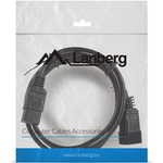 Lanberg CA-C13E-10CC-0018-BK Stromkabel Schwarz 1,8 m C13-Koppler C14-Koppler (CA-C13E-10CC-0018-BK)