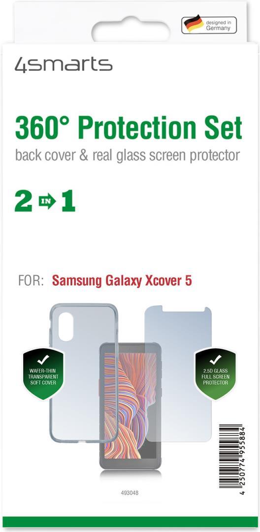 4smarts 360° Protection Set für Samsung Galaxy Xcover 5 transparent (493048)