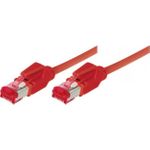 Industrie-Patchkabel S/FTP, PiMF, CAT.6A EIA/TIA, Class EA, rot, 15,0 m Ölbeständiges Spezialkabel für Industrie-Einsatz, für 10 Gigabit/s, mit Draka-Kabel und Hirosesteckern TM21 (77915R)