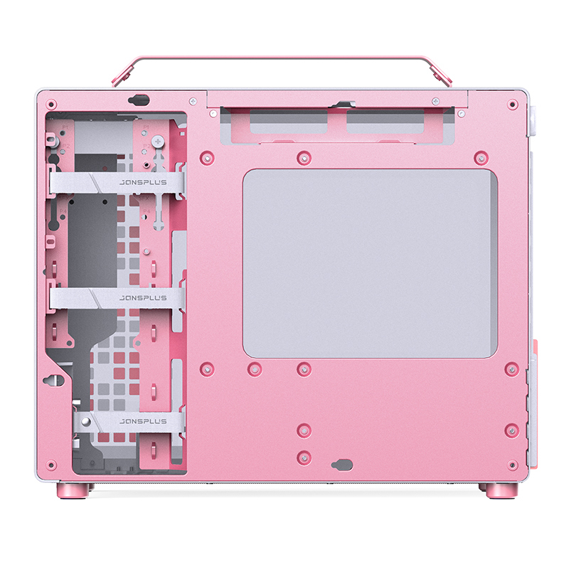 Jonsplus Z20 Mini Tower Systemgehäuse Pink, Weiß