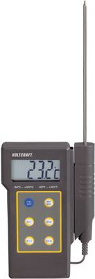 Voltcraft DT-300 Handthermometer, Temperatur-Messgerät, Spritzwassergeschützt, -50 - +300 °C K-Typ (ST9226A)