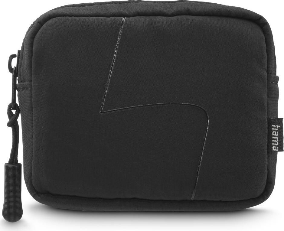 Hama Kopfhörertasche für In-Ear und Zubehör, Karabiner, Organizer, Schwarz (00231046)
