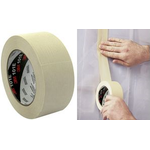 3M Krepp-Klebeband 101E, 36 mm x 50 m, Papier, beige Der Basisprofi für einfache Abdeck- und Haltezwecke - 1 Stück (101E)