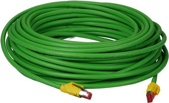 EFB-Elektronik RJ45 Patchkabel Cat.5e SF/UTP PUR TM21 Tülle gelb schleppfähig grün 3m Hersteller: EFB Elektronik (K8030.3)