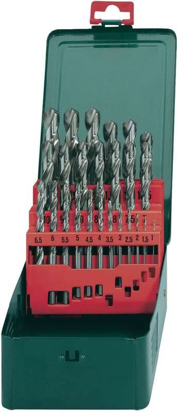 Metabo HSS Metall-Spiralbohrer-Set 25teilig 627154000 geschliffen DIN 338 Zylinderschaft 1 Set (627154000)