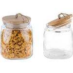 APS Vorratsglas Woody 82256 Holzdeckel 2l (82256)